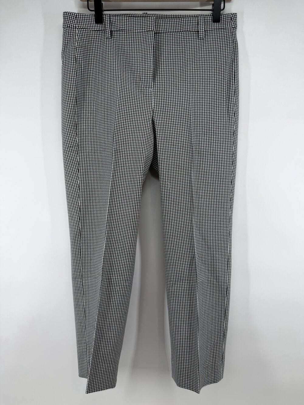 J Crew Café capri in gingham bi-stretch cotton blend Size 6 NWT